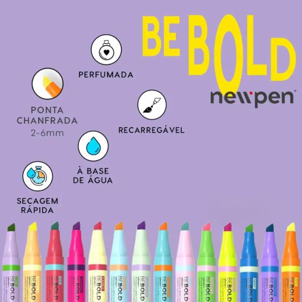 Imagem de Marca Texto Be Bold Perfumado Cheiro de Frutinhas Newpen Magic