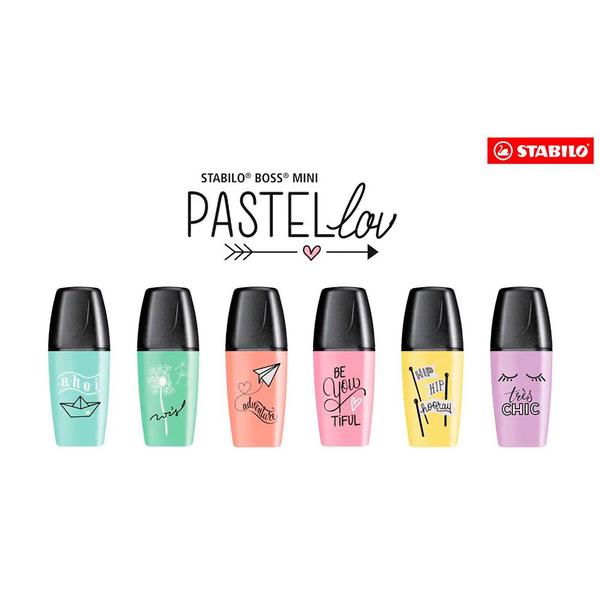 Imagem de Marca Texto Boss Mini  Pastel Love da Stabilo / WX Gift