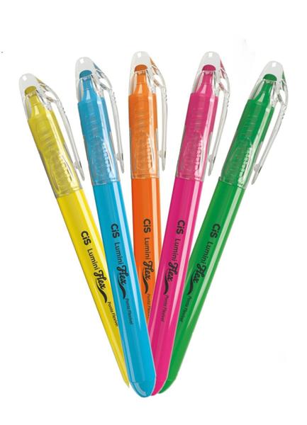 Imagem de Marca Texto Cis Lumini Flex Estojo c/5 Cores Neon