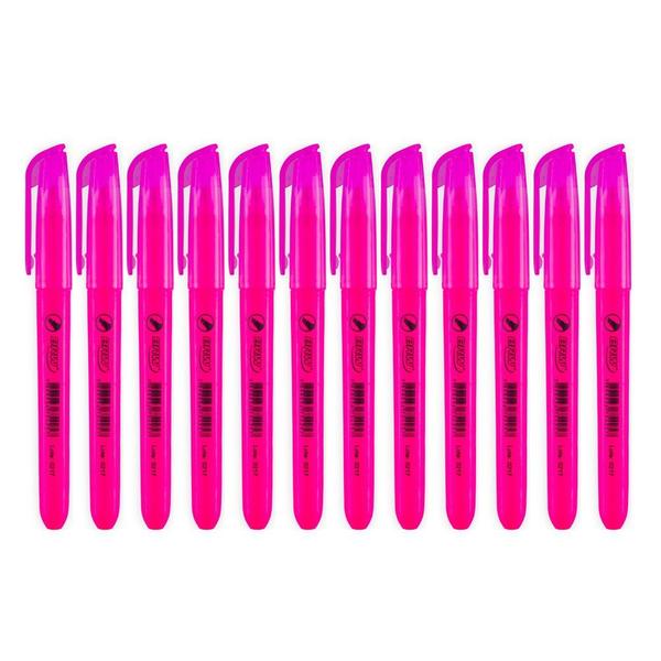 Imagem de Marca Texto Fluorescente BRW Rosa - 12 Unidades