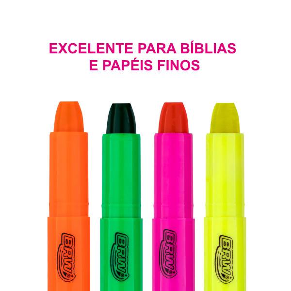 Imagem de Marca Texto Gel Neon Excelente P/ Folhas Finas Bíblia Brw