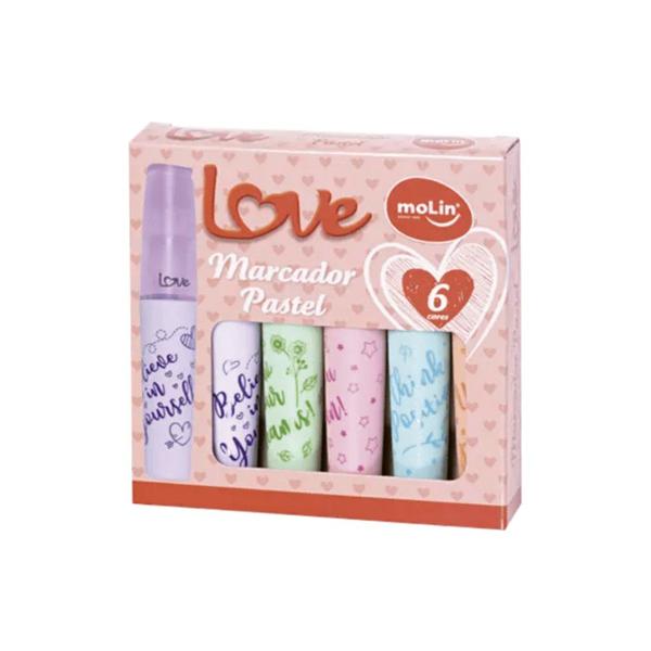 Imagem de Marca Texto Molin Love Pastel 06 Cores