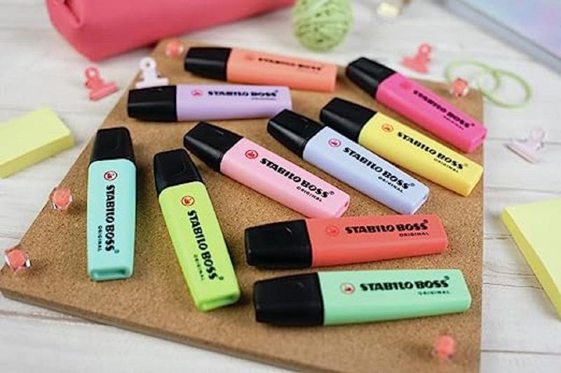 Imagem de Marca Texto STABILO Boss - Pastel / Neon / Novas Cores - Kit