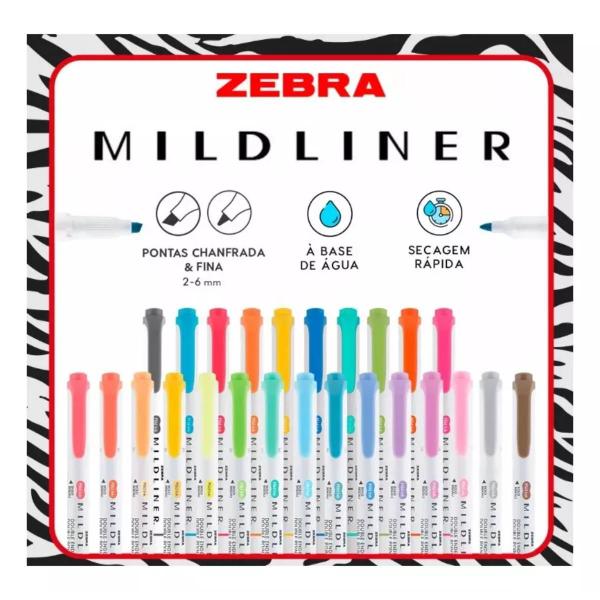 Imagem de Marca Texto Zebra Mildliner - Cores