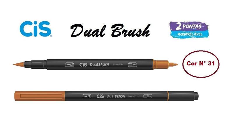 Imagem de Marcador Artístico Aquarelável Cis Dual Brush Cor nº 31 a 61