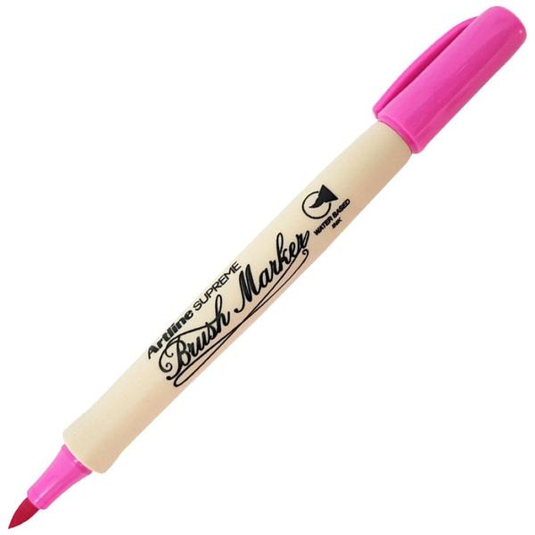 Marcador Artístico Brush Marker Artline Supreme Rosa Imagem de Marcador Artístico Brush Marker Artline Supreme Rosa