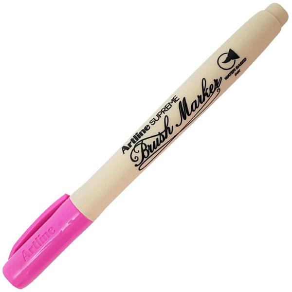 Marcador Artístico Brush Marker Artline Supreme Rosa Imagem de Marcador Artístico Brush Marker Artline Supreme Rosa