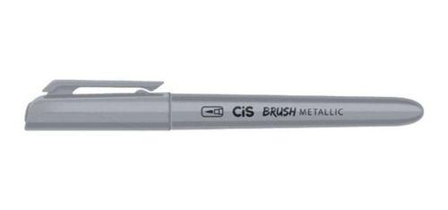 Imagem de Marcador Artístico Cis Brush Pen Metallic Prata