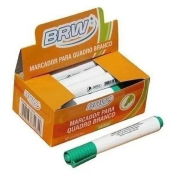 Imagem de Marcador BRW Para Quadro Branco Caixa 12 Unidades Caneta Pincel