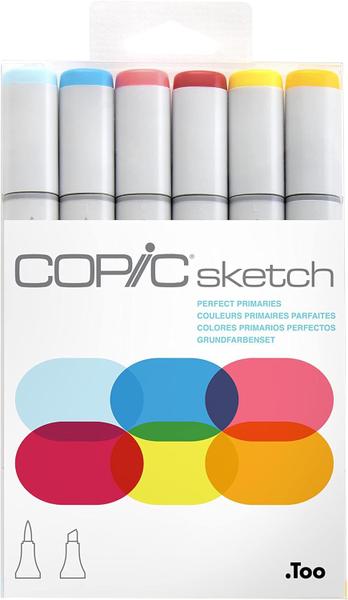 Imagem de Marcador Copic Sketch Perfect Primaries com 6 Cores