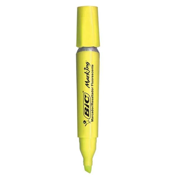 Imagem de Marcador de Texto Amarelo Fluorescente BIC Ponta Chanfrada