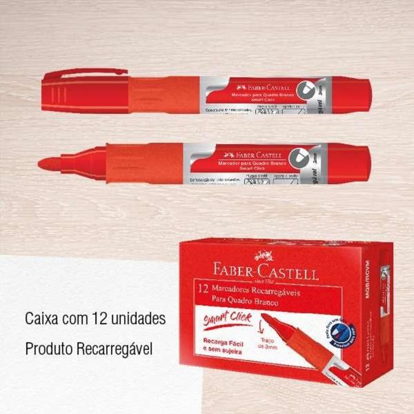 Imagem de Marcador do quadro branco smart click recarregável azul faber-castell