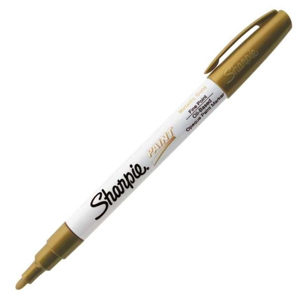 Imagem de Marcador Permanente à Base de óleo Dourado Metálico Fina Sharpie 1874888 1