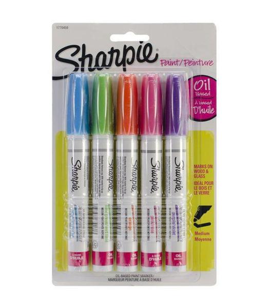 Imagem de Marcador permanente Sharpie base óleo Média c/ 5 Cores fashion