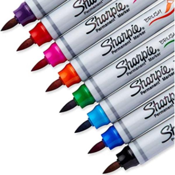 Imagem de Marcador Permanente Sharpie Brush Tip - 8 cores 