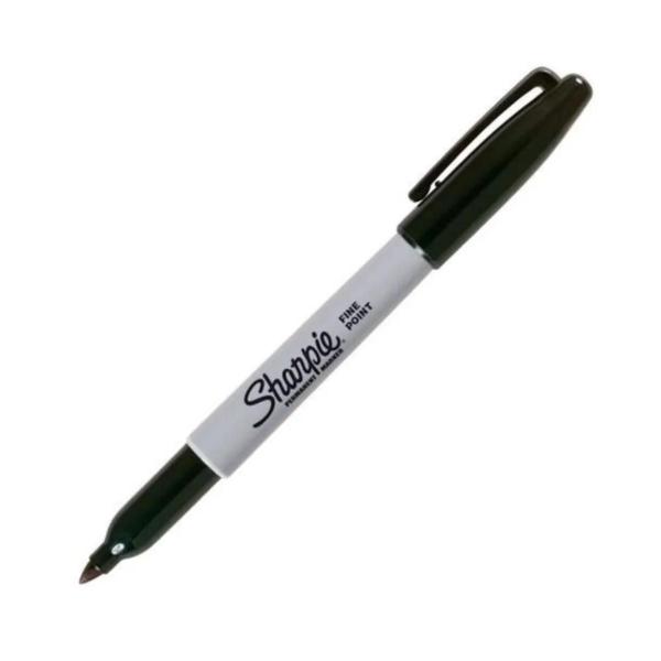 Marcador Permanente Sharpie Preto- Caixa com 12 unidades Imagem de Marcador Permanente Sharpie Preto- Caixa com 12 unidades