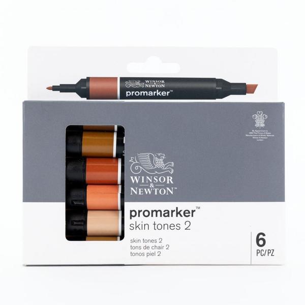 Imagem de Marcador Promarker 06 Tons de Pele Set 2 Winsor & Newton