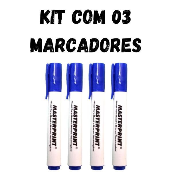 Imagem de Marcador quadro branco mp 619 recarregavel c/04un 