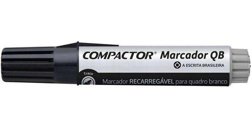 Imagem de Marcador quadro branco preto compactor recarregável