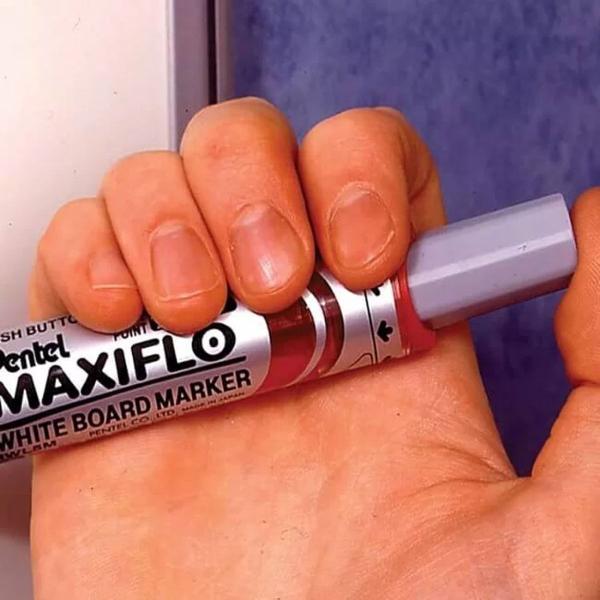 Imagem de Marcador VERMELHO Quadro Branco Maxiflo PENTEL Ponta Fina - MWL5S-B