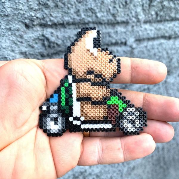 Imagem de Mario Kart Perler Beads Íma De Geladeira 8 Peças Pixel