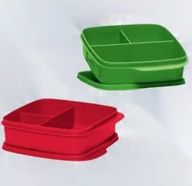 Imagem de  MARMITA Basic LINE Divisórias Vermelho 550 ml Da Tupperware