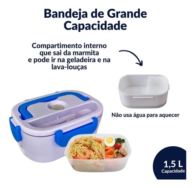 Marmita Bivolt com Bolsa Térmica para Transporte Seguro - F7 Variedades Imagem de Marmita Bivolt com Bolsa Térmica para Transporte Seguro