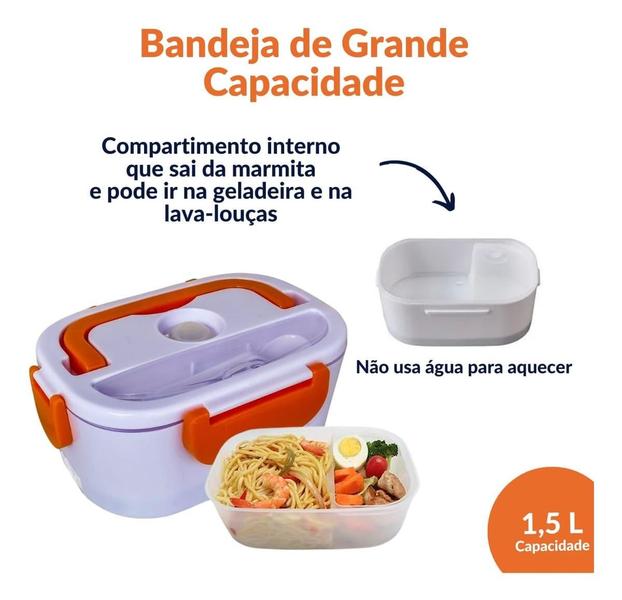 Marmita Bivolt com Bolsa Térmica para Transporte Seguro - F7 Variedades Imagem de Marmita Bivolt com Bolsa Térmica para Transporte Seguro