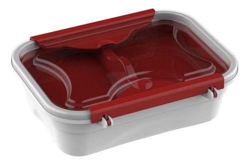 Marmita Com Trava E Bandeja 600 Ml Uninjet Imagem de Marmita Com Trava E Bandeja 600 Ml Uninjet
