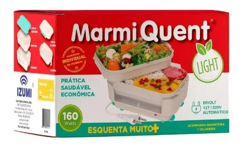 Imagem de Marmita Elétrica A Vapor Marmi Quent  Light + Saladeira