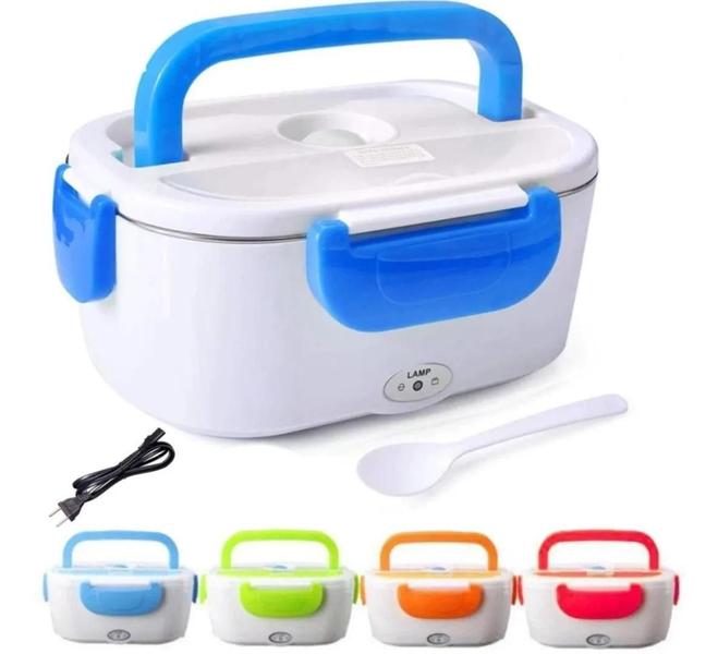 Marmita Eletrica Automatica Lancheira Com Divisoria 110v Lar Para Almoço ou Janta - MARMITA TOMADA Imagem de Marmita Eletrica Automatica Lancheira Com Divisoria 110v Lar Para Almoço ou Janta