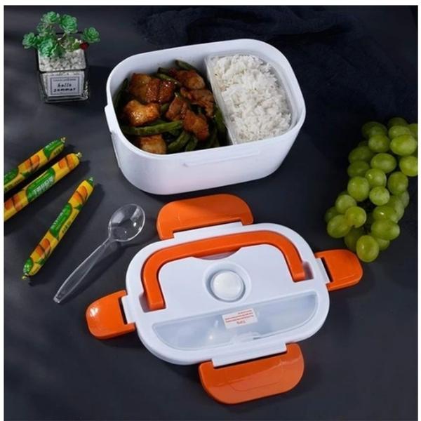 Marmita Eletrica Automatica Lancheira Com Divisoria 110v Lar Para Almoço ou Janta - MARMITA TOMADA Imagem de Marmita Eletrica Automatica Lancheira Com Divisoria 110v Lar Para Almoço ou Janta