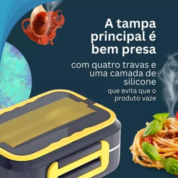 Imagem de Marmita Elétrica Moderna Para Mesa Trabalho Ou Casa