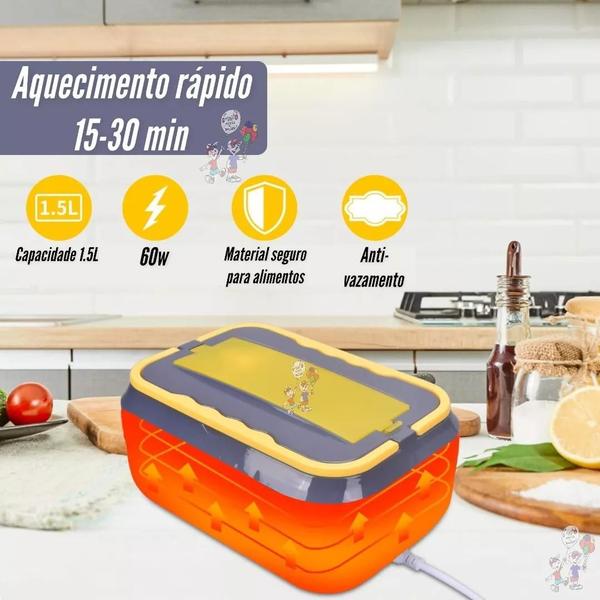 Marmita Elétrica Portátil Carro/casa Tomada 110v 12V - MARMITAELETRICA Imagem de Marmita Elétrica Portátil Carro/casa Tomada 110v 12V