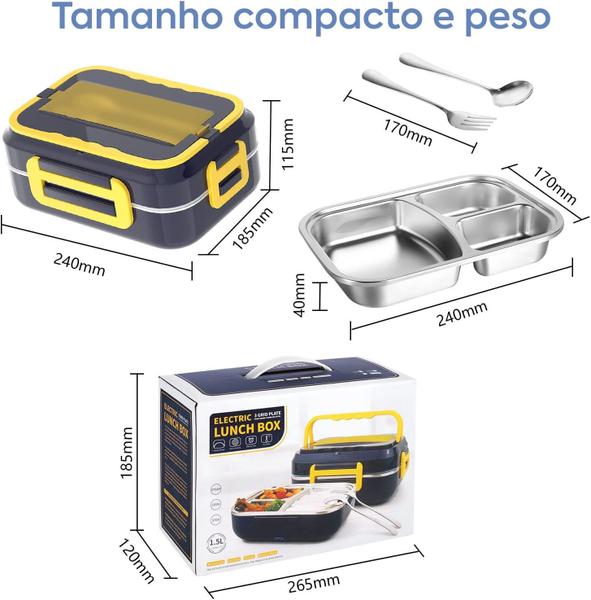 Imagem de Marmita Elétrica Portátil para Casa ou Carro