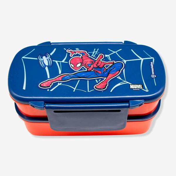 Marmita infantil lunchbox com tampa marvel spider man 800ml Imagem de Marmita infantil lunchbox com tampa marvel spider man 800ml