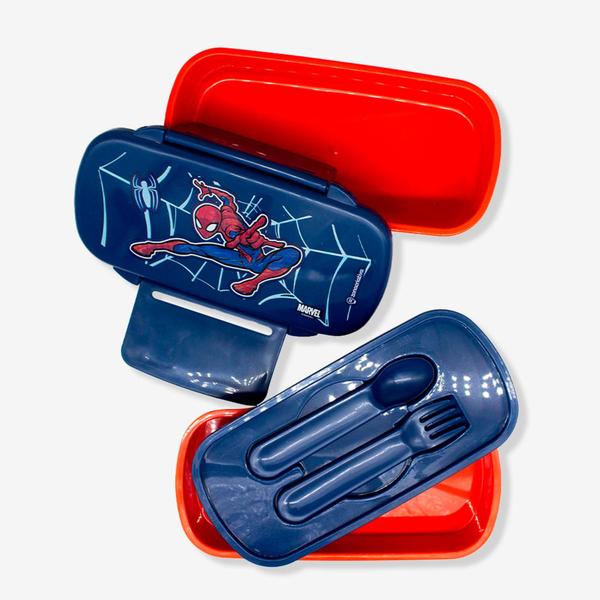Marmita infantil lunchbox com tampa marvel spider man 800ml Imagem de Marmita infantil lunchbox com tampa marvel spider man 800ml