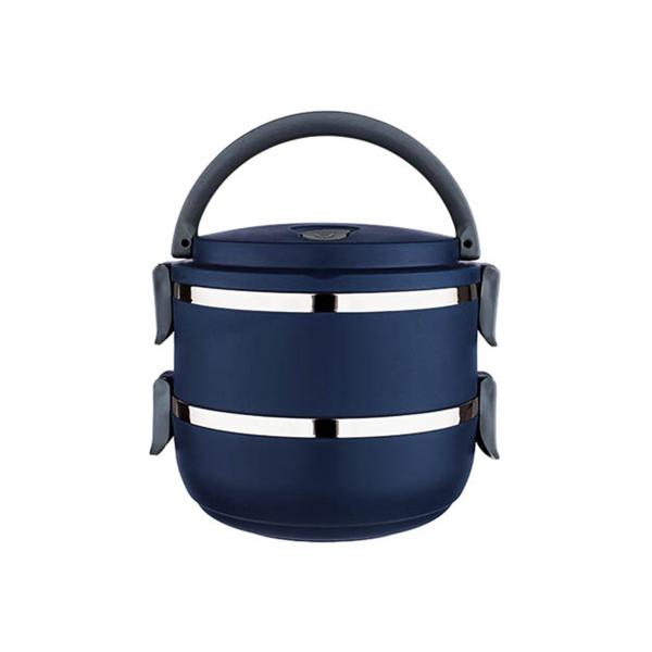 Imagem de Marmita Lunch Box Cor Azul Interior Em Inox Euro Home