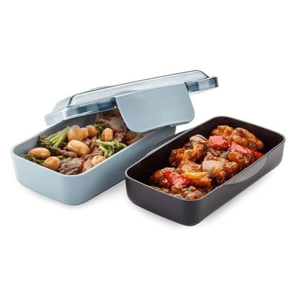 Marmita Lunch Box Preta 2 Em 1 Original Electrolux Imagem de Marmita Lunch Box Preta 2 Em 1 Original Electrolux