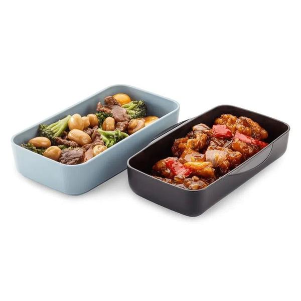 Marmita Lunch Box Preta 2 Em 1 Original Electrolux Imagem de Marmita Lunch Box Preta 2 Em 1 Original Electrolux