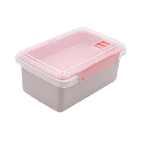Marmita Microondas Com Travas Válvula Fit Divisória+ - Usual Plastic Imagem de Marmita Microondas Com Travas Válvula Fit Divisória+