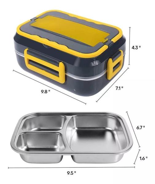 Imagem de Marmita Portátil Automática: Versátil para Carro, Casa e Tomada (110v/220v/12v/24v)