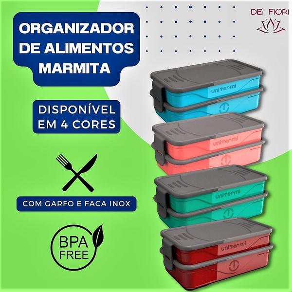 Imagem de Marmita Pote Com Talheres Tampa Freezer Microondas Fitness