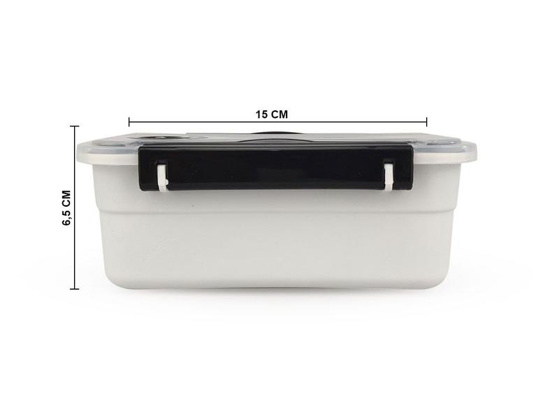 Marmita Pote Nitron Bom Apetite 800ML Bandeja Com Divisórias e Válvula Livre de BPA Microondas Banho Maria Imagem de Marmita Pote Nitron Bom Apetite 800ML Bandeja Com Divisórias e Válvula Livre de BPA Microondas Banho Maria