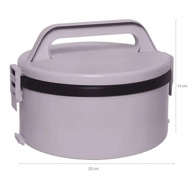 Marmita Termica Com Alça 1,5L Sem Divisória Microondas Soprano Imagem de Marmita Termica Com Alça 1,5L Sem Divisória Microondas Soprano