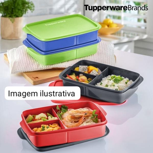 Imagem de Marmita Tupperware com Divisória 1 Litro ( Original )