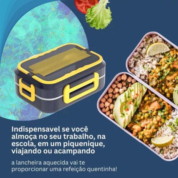 Marmitas Fitness Marmiteira Elétrica Pequena 220V 110V - Blackwatch Imagem de Marmitas Fitness Marmiteira Elétrica Pequena 220V 110V