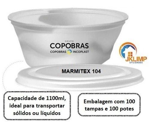 Imagem de Marmitex De Isopor 104 - Nº 9 - C/ 100unid - Copobras 