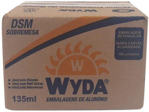 Imagem de Marmitinha Alumínio Wyda Dsm 135ml Caixa 100 Unidades