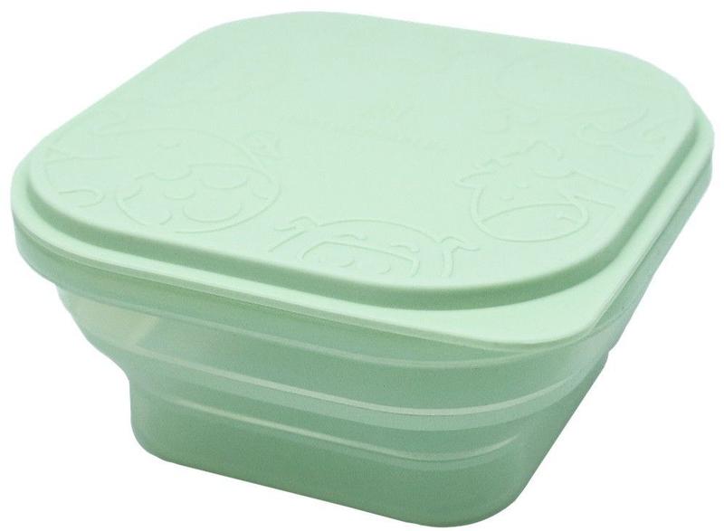 Imagem de Marmitinha Container Dobrável Silicone Verde - Marcus & Marcus